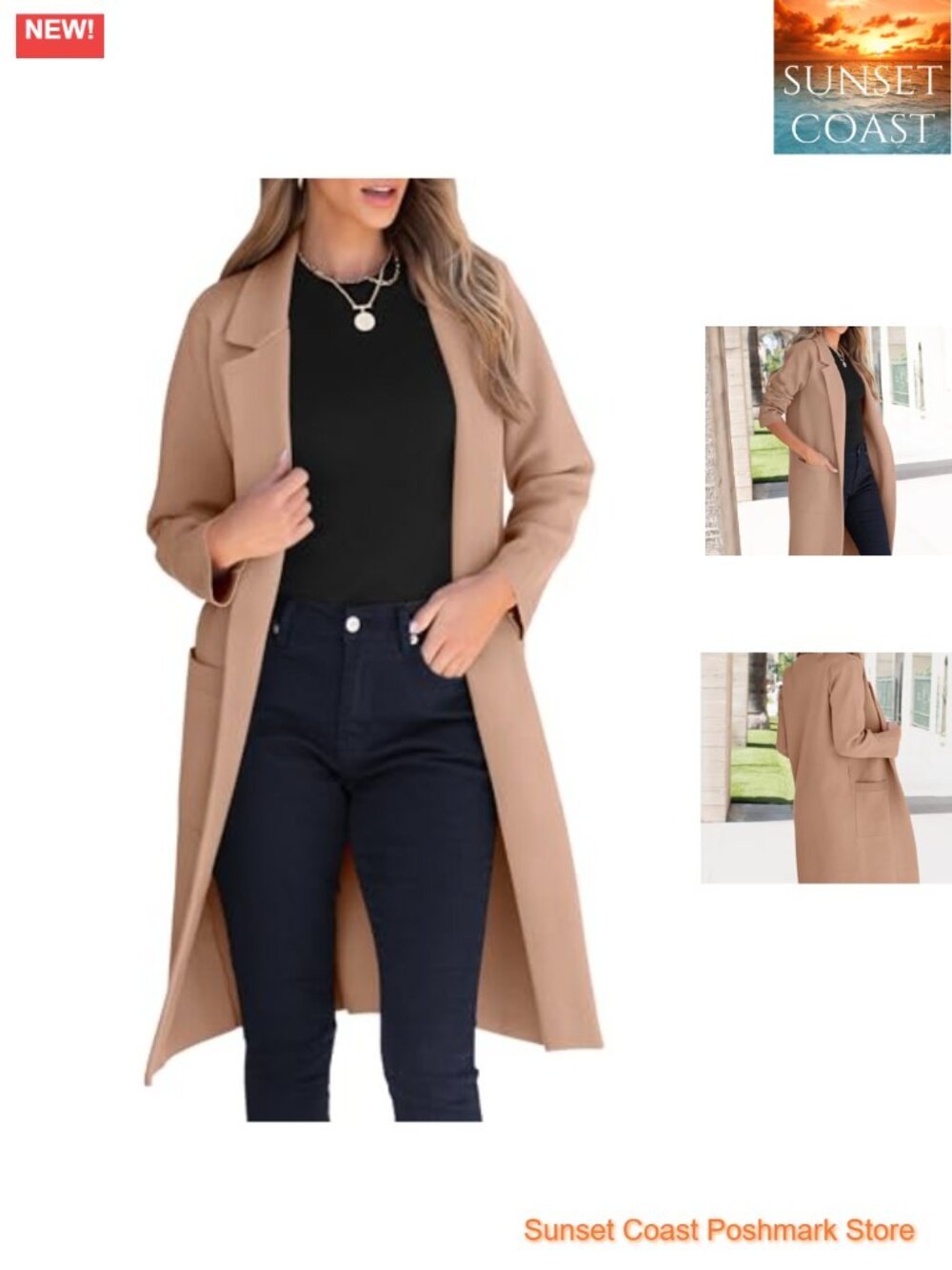 Oversized Cardigan Sweater Women Fall Notch Lapel Open Front Long Sleeve